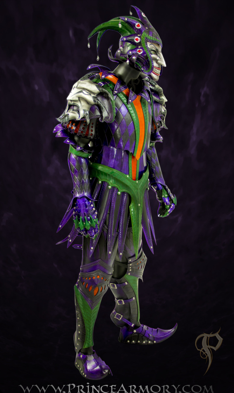 Illustration for article titled The Joker gets medieval with this functional suit of leather armor
